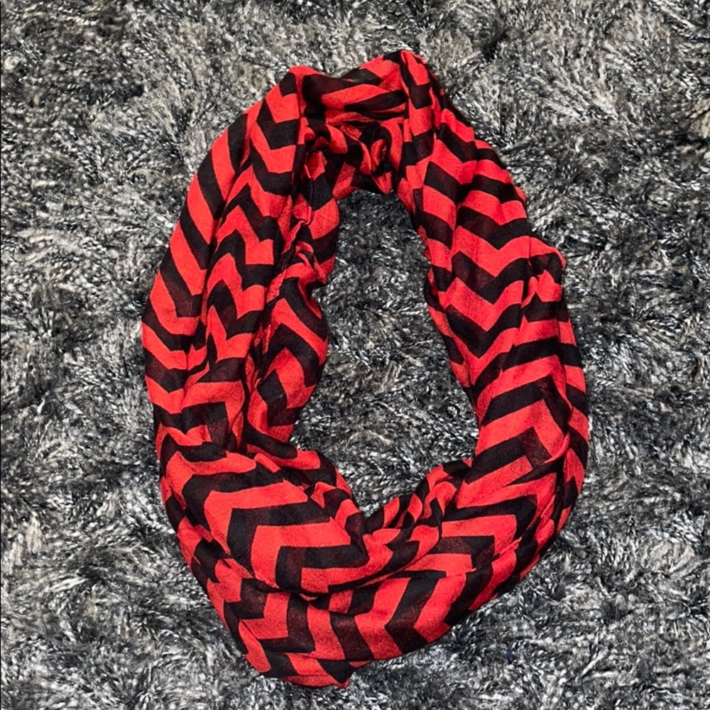 Red plaid scarf